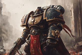 create a warhammer 40k character art of your choice
