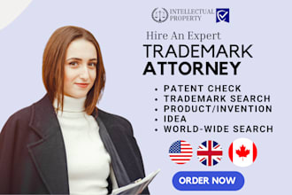 conduct patent search and trademark search for your business