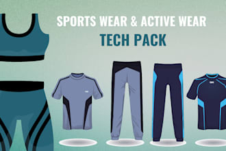 design a detailed fashion design tech pack for your clothing brand