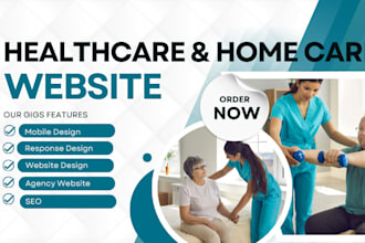 design medical, home care, healthcare, dental, therapy, clinic website