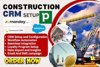 setup construction crm with salesforce hubspot mondaycom coconstruct pipedrive