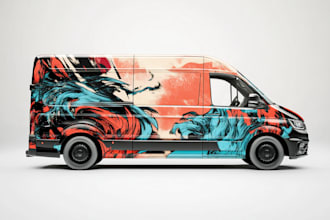 design car wrap anime character style itasha design