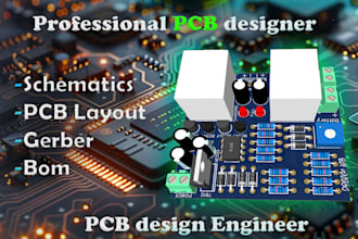 design professional pcb board in easyeda and proteus