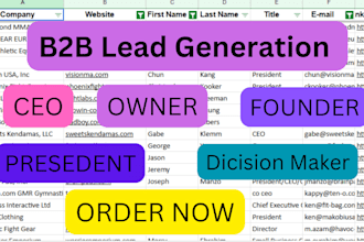 do targeted customer contact email list and b2b lead generation