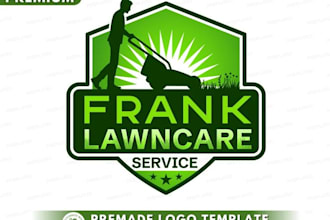 make tree care, grass trimming, lawn care, landscape logo