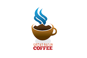 create playful coffee logo design