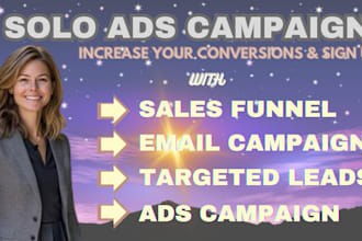 set up email campaigns, affiliate marketing, MLM leads, solo ads, link promotion