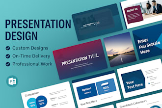 design a professional powerpoint, google slides, or pitch deck template in 24hrs