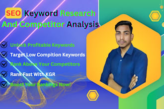 conduct profitable SEO keyword research and competitor analysis for top rankings