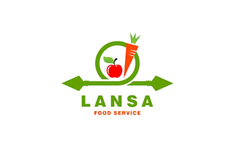 do modern glass crafting vegetables and fruits logo design with copyrights