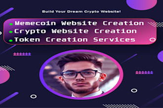 create crypto website, meme coin website