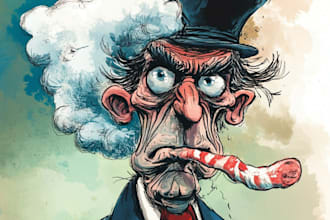 create political and editorial cartoons