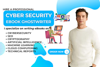 write cybersecurity network security machine learning data analysis ebook writer