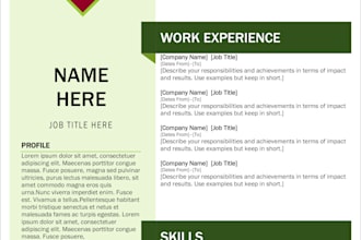 create a simple but compact resume which hirer is looking for