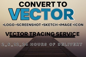 professionally do vector tracing and raster to vector