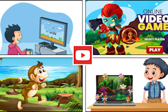 create a youtube thumbnail in a cartoon style