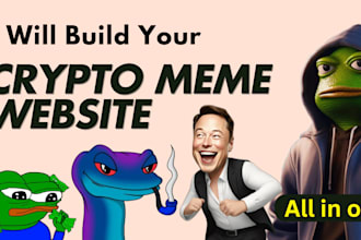 create crypto meme coin website