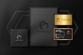 create luxury business card and logo design