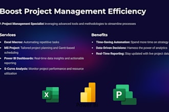 optimize your project management with macros, ms project, and power bi
