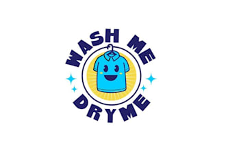 make high resolution minimal laundry logo