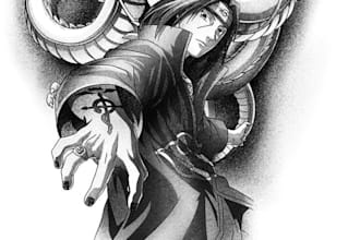 create anime, manga, game tatoo designs
