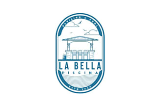 make beautiful superior party pool house logo