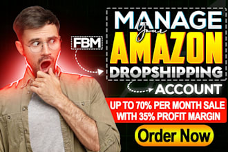 manage your amazon fbm dropshipping account as va