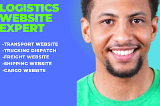 setup logistics, dispatch, trucking, freight moving website company