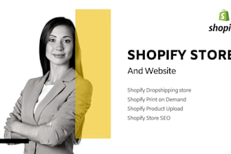 build shopify store build shopify website design shopify dropshipping store