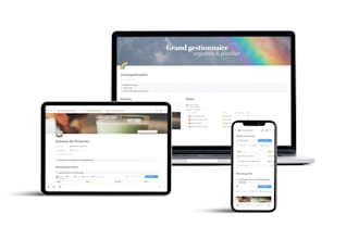 design advanced aesthetic notion templates or workspace