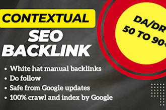 create high da, DR manual seo contextual link building