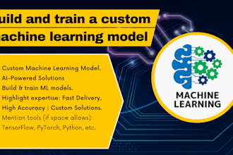 build and train a custom machine learning model