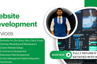 be your wordpress expert using elementor pro, divi, brizzy, envato, astra, zakra