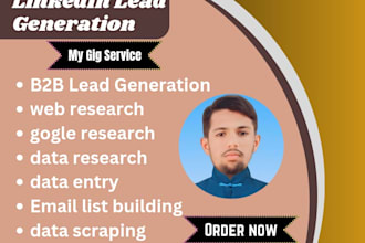 provide lead generation ,email list building and linkedin lead generation