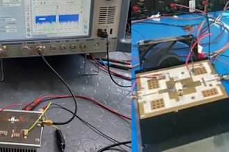 do fabrication and meaurements of rf components
