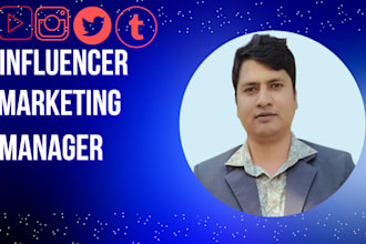 be social media influencer marketing expert, instagram, youtube manager campaig