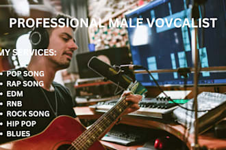 professionally sing amazing country song, rap, pop, indie, folk, edm, blues