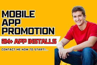 do a pro app install, mobile app marketing, android, IOS app promotion, download