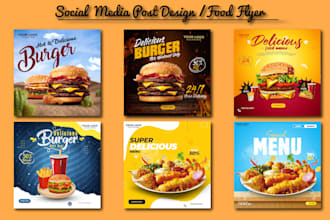 design food menu design, restaurant menu design, food flyer and digital menu