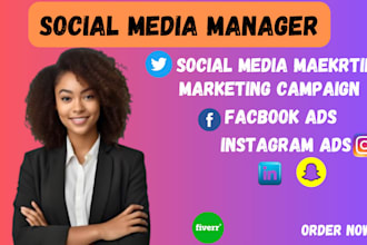 be your content creator and social media manager