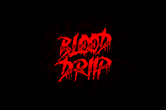 design a scary, halloween, dark, horror text logo design