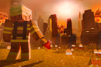 make cinematic minecraft thumbnail