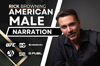 record a professional american male voice over narration