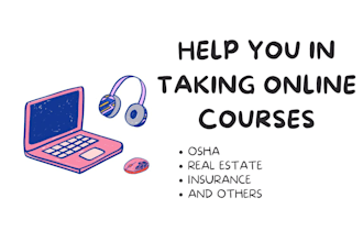 help you in any taking online course and its test for you