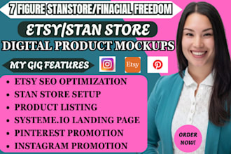 promote digital products etsy stan store beacons ai systeme io sales funnel
