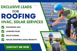 generate leads for roofing, hvac or solar services using facebook ads
