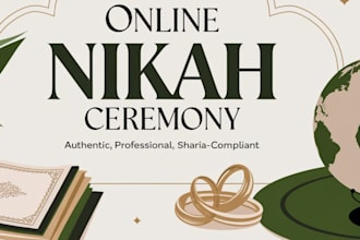 perform your online nikah ceremony as an experienced imam