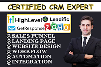 kajabi gohighlevel sales funnel website zoho ontraport getresponse landing page
