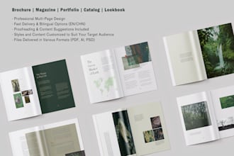 design custom brochures, magazines, portfolios, and catalogs