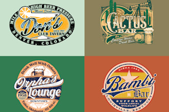 make vintage retro style tshirt design